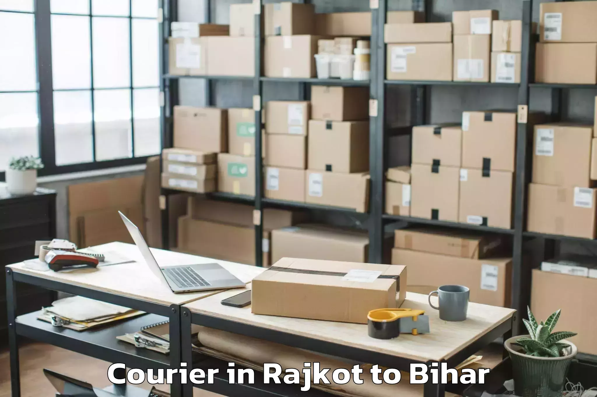 Book Rajkot to Kurtha Courier Online